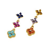 Boucles d'oreilles Agatha Beloved multicolores