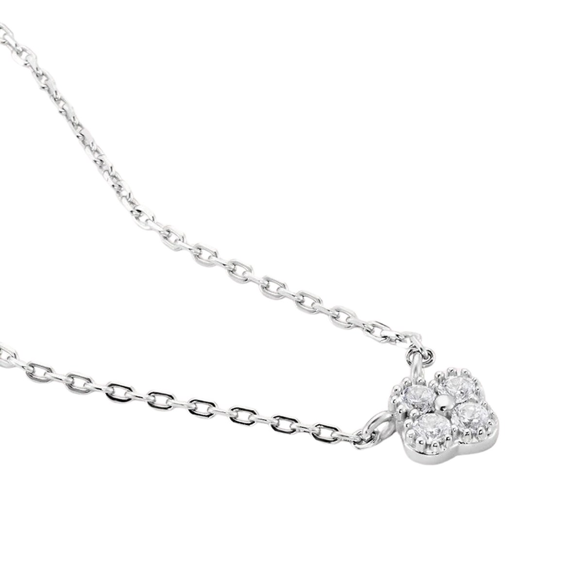 Collier Agatha Beloved argent - vue 3