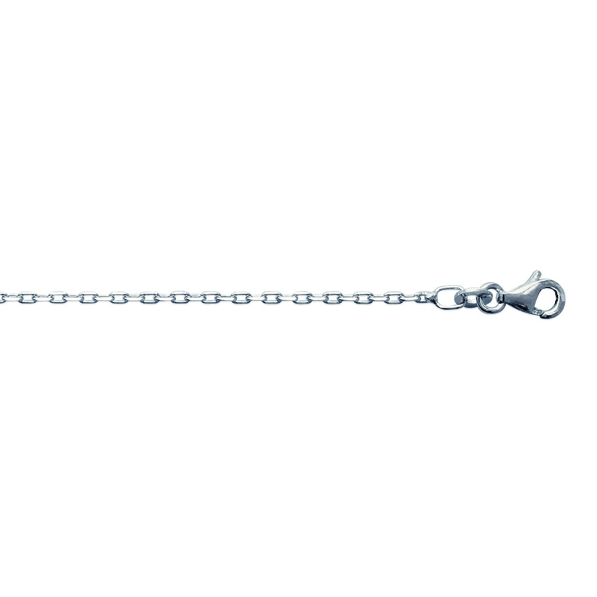 Chaîne Brillaxis maille forçat argent 45cm