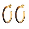 Boucles d'oreilles créoles Agatha résine écaille
Popcolor - vue V1