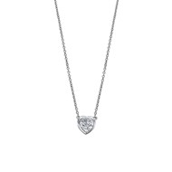 Collier Lotus Silver Charming Lady Coeur