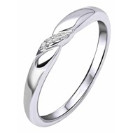 Bague zirconium en argent 925