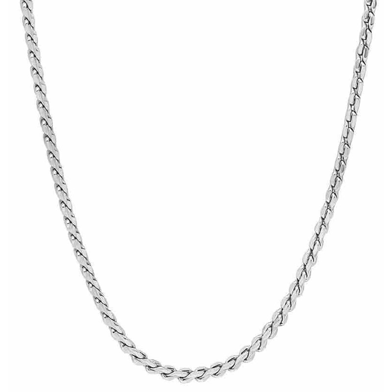 Collier zirconium rouge et blanc en argent 925