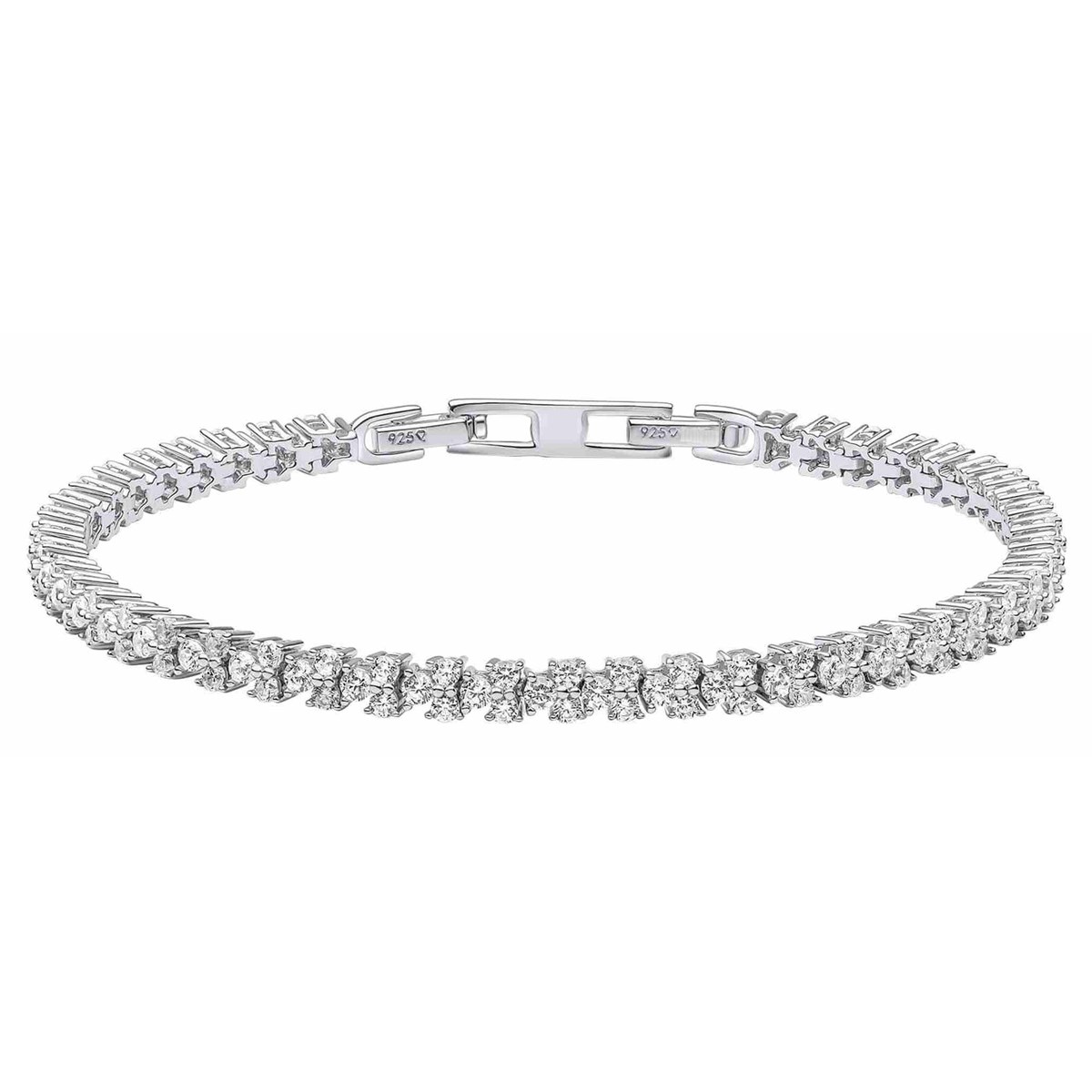 Bracelet zirconium blanc en argent 925