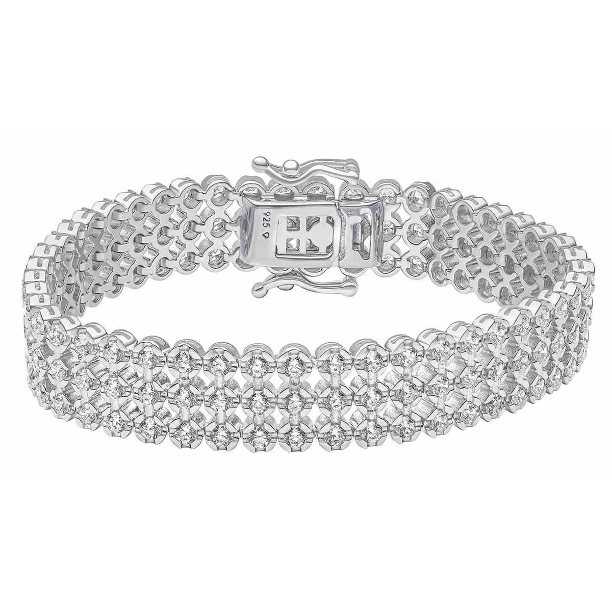 Bracelet zirconium blanc en argent 925