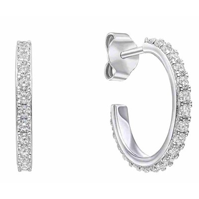 Boucles d'oreilles mariage élégantes cristal Zircon Laurène