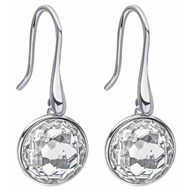 Boucle d'oreille tendance cristal en argent 925