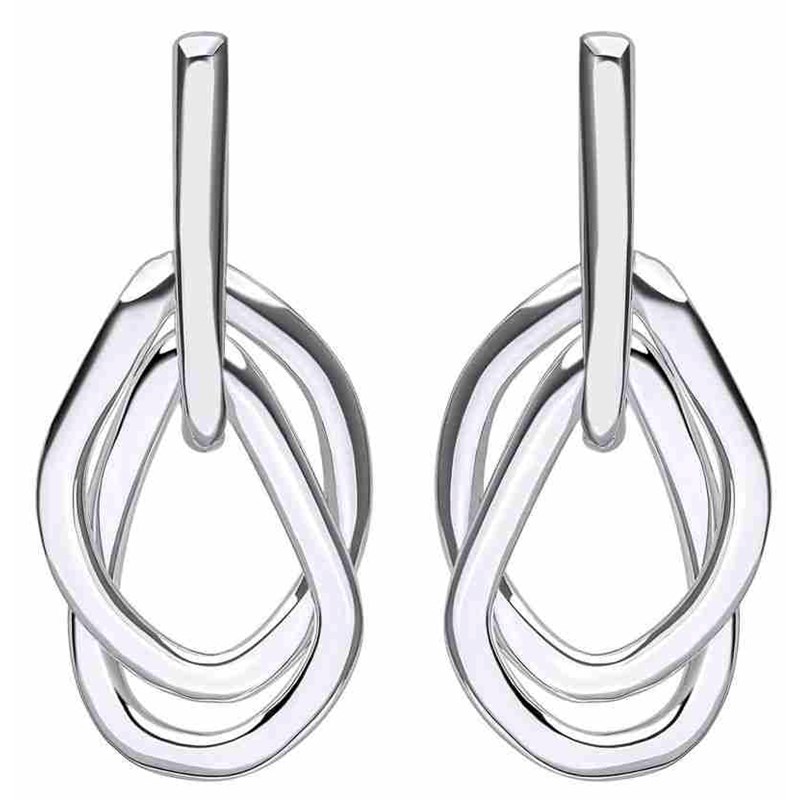 Boucle d'oreille tendance en argent 925