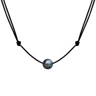 Collier Lien Perle de Tahiti - Noir