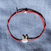 Bracelet Lien Tête de Lapin en Nacre - Fuchsia - vue V4