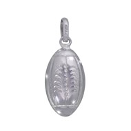 Pendentif Argent Ballon de Rugby