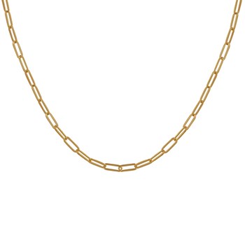 Goud vergulde mesh paardenketting 45cm