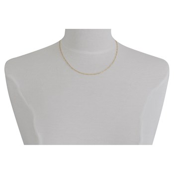 Vergulde mesh Figaro halsketting