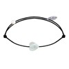 Bracelet Lien Mini Coeur en Nacre - Noir - vue V1