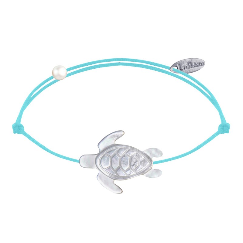 Bracelet Lien Tortue en Nacre - Turquoise