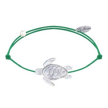Schildpad armband van parelmoer - Groen