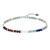 Bracelet Tube Argent 925 7 Chakras - vue V1
