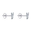 Boucles d'Oreilles Argent 925 Papillon des Iles Ajouré - vue V3