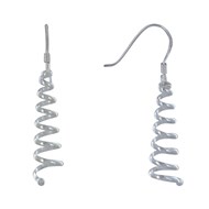 Boucles d'Oreilles Argent 925 Cône Tourbillon