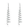 Boucles d'Oreilles Argent 925 Cône Tourbillon - vue V2