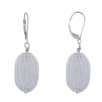 Boucles d'Oreilles Dormeuse Argent 925 Kiwi