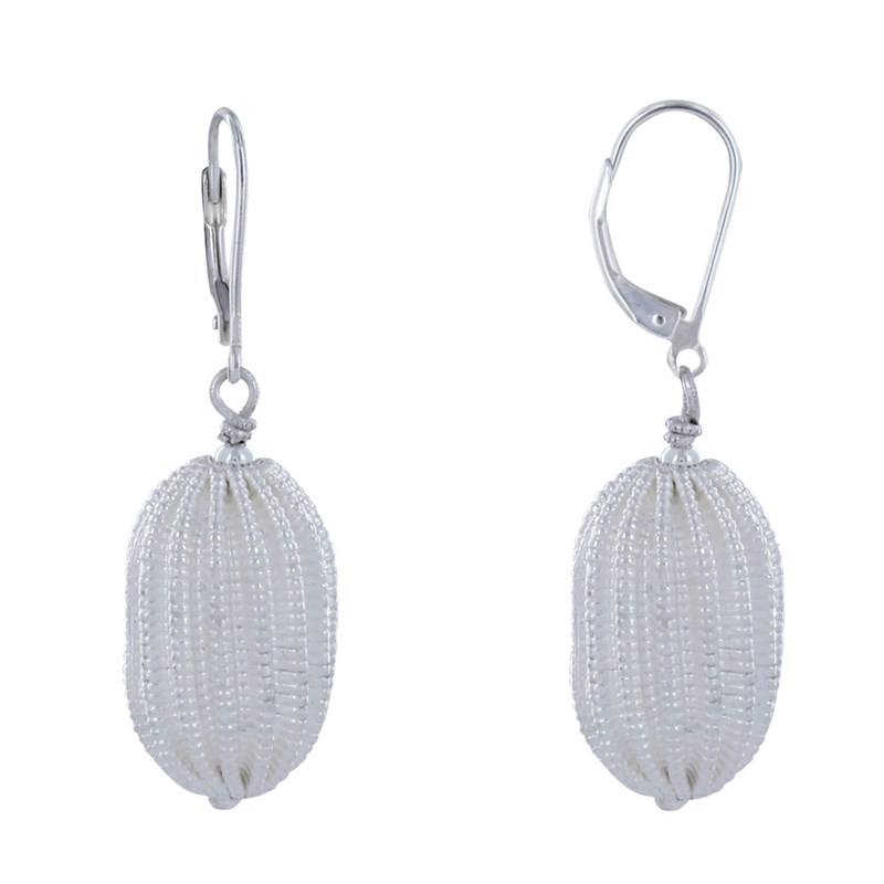 Boucles d'Oreilles Dormeuse Argent Kiwi