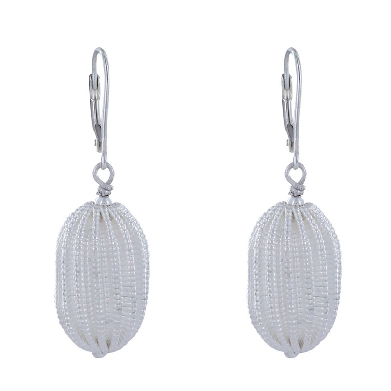 Boucles d'Oreilles Dormeuse Argent Kiwi - vue 2