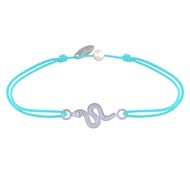 Bracelet Lien Serpent Argent 925 - Turquoise
