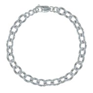 Bracelet Argent 925 Gourmette Gros Maillons