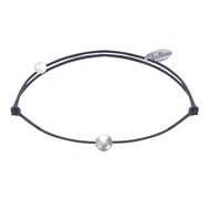 Bracelet Lien Petite Perle Argent 925 - Gris