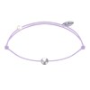 Bracelet Lien Petite Perle Argent - Violet clair - vue V1