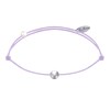 Bracelet Lien Petite Perle Argent 925 - Violet clair - vue V1