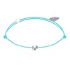 Bracelet Lien Petite Perle Argent 925 - Turquoise - vue V1