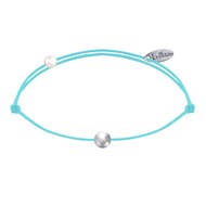 Bracelet Lien Petite Perle Argent 925 - Turquoise