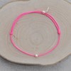 Bracelet Lien Petite Perle Blanche - Rouge - vue V3