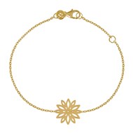 Bracelet Plaqué Or Fleur de Nénuphar
