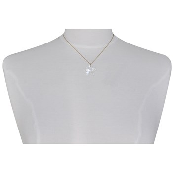 Pendentif Plaqué Or Fleur de Frangipanier en Nacre