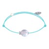 Bracelet Lien Petit Poisson en Nacre - Turquoise - vue V1