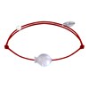 Bracelet Lien Petit Poisson en Nacre - Rouge - vue V1