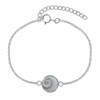 Bracelet Argent 925 Oeil de Sainte Lucie Rond - Moyen Modèle - vue V1