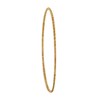 Bracelet Plaqué Or Jonc Strié Très Fin Plat 6,4cm - vue V1