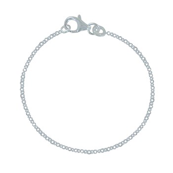 925/1000 Silver Chain Bracelet 2mm Jaseron Mesh