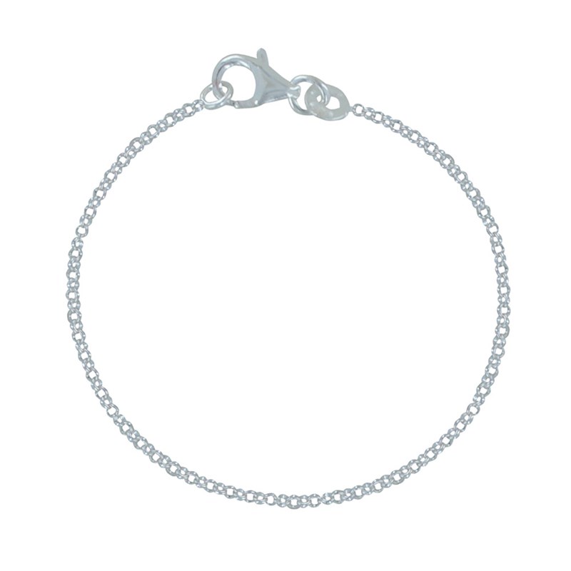 Bracelet Chaine Argent 925/1000 Maille Jaseron 2mm