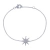Bracelet Argent 925 Rhodié Etoile du Berger - vue V1
