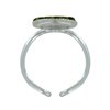 Bague Argent 925 Rond Dentelé de Labradorite - vue V2