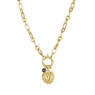 Collier Amok acier doré or