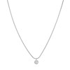 Collier zircon blanc acier - vue V1