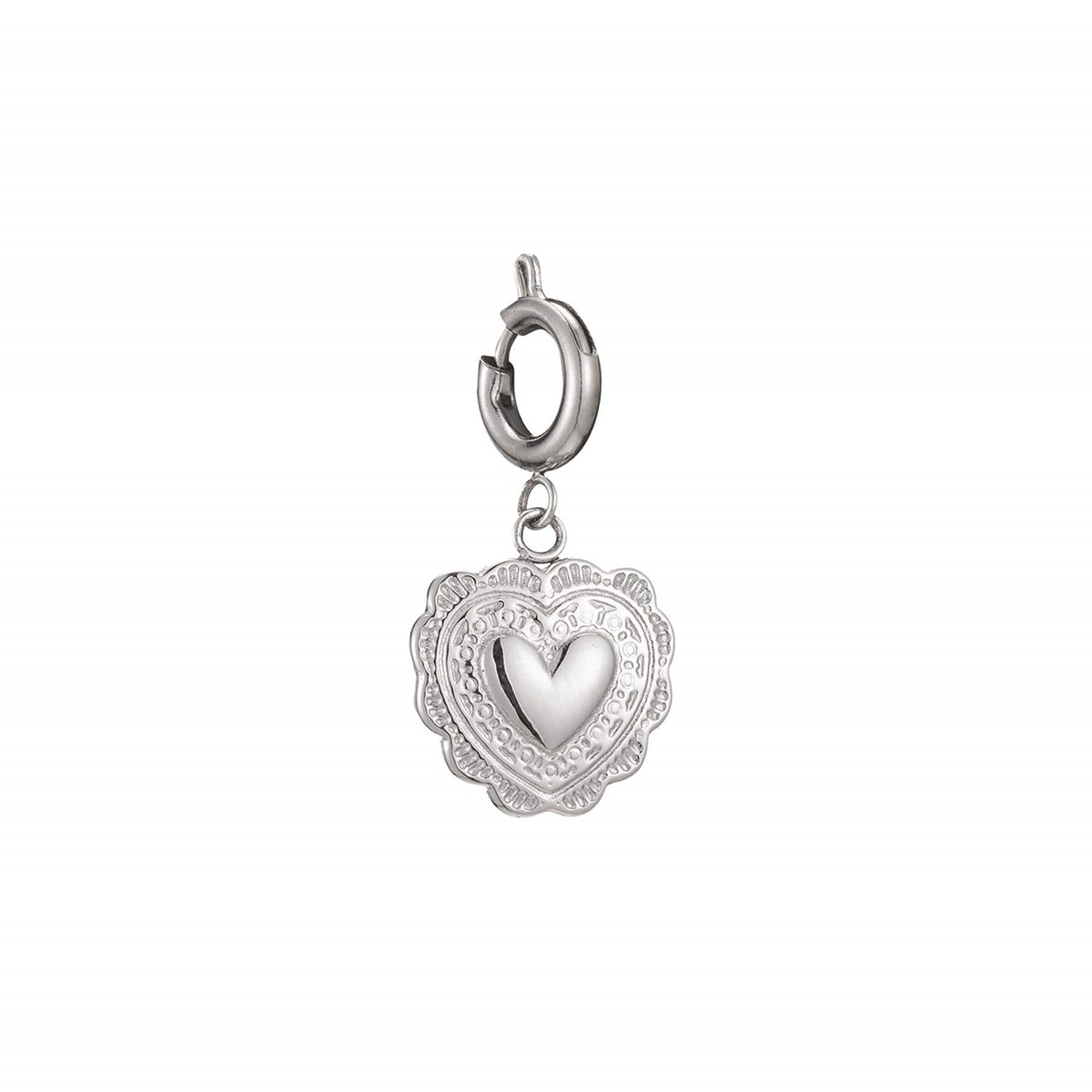 Charm acier coeur 2 - vue 2