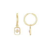 Boucles Star nacre dorées or