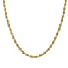 Collier Torsada acier doré or - vue V1